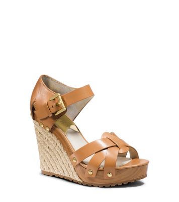 Somerly Leather Espadrille Wedge by Michael Kors