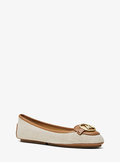 Mocassin Lillie En Toile Et Cuir