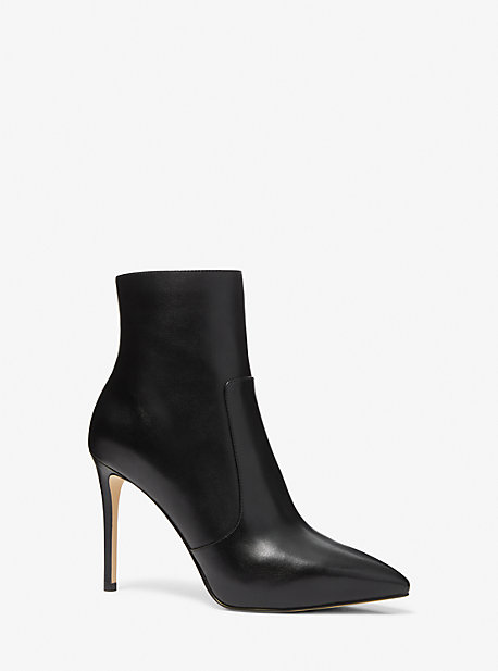 Michael Kors Rue Leather Boot In Black
