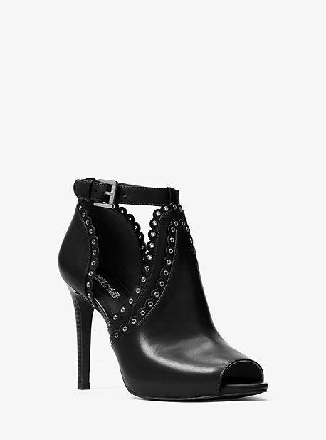 Botte Jessie En Cuir A Bout Ouvert