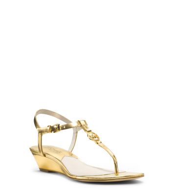 michael kors nora wedge sandal silver Pointed Cap Toe Shoes