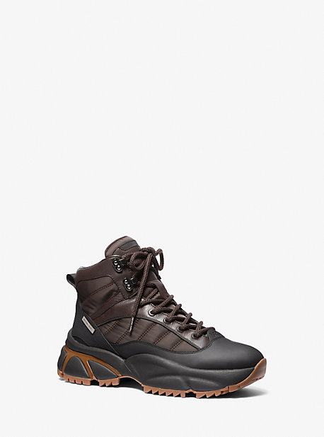 MK Logan Waterproof Leather Urban Trekking Boot - Chocolate - Michael Kors product