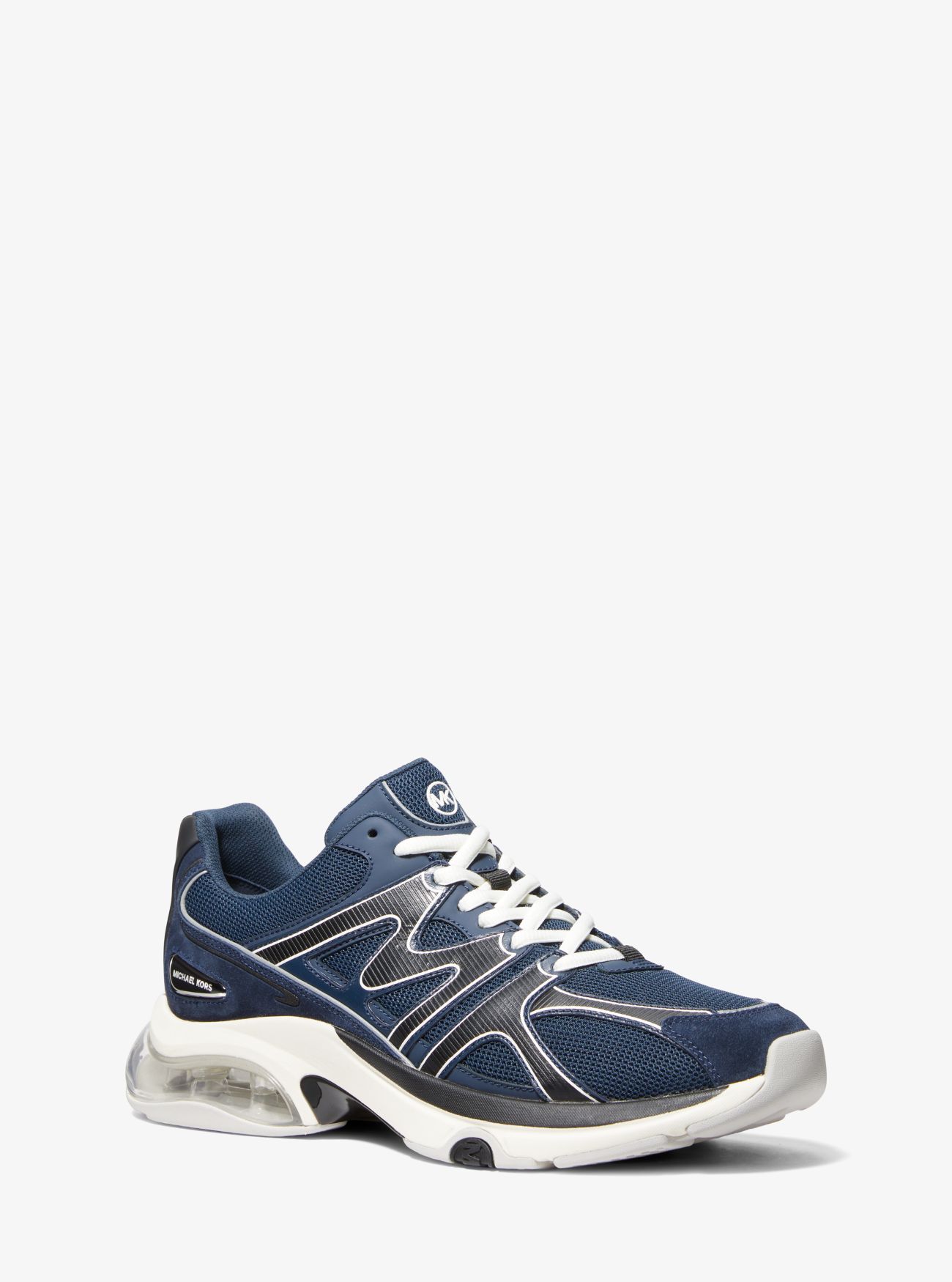 MK Kit Extreme Mesh and Leather Trainer - Navy Multi - Michael Kors