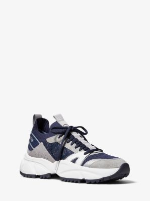 Basket Lucas en maille et daim - INDIGO FONCÉ(BLEU) - Michael Kors