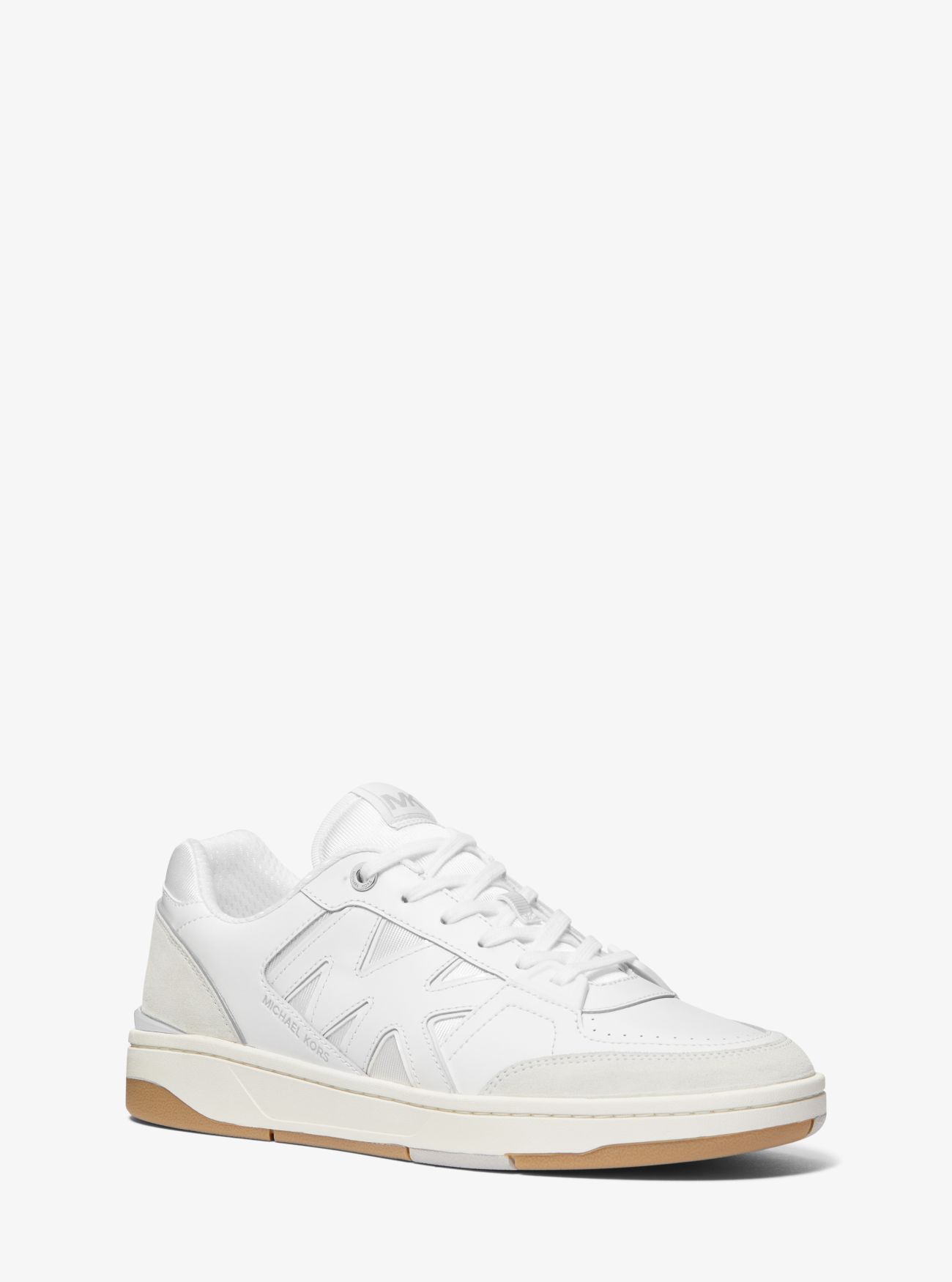 MK Rebel Leather Trainers - Opwht Multi - Michael Kors