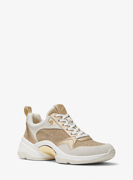 MK Orion Mixed-Media Trainer - Pale Gold - Michael Kors product