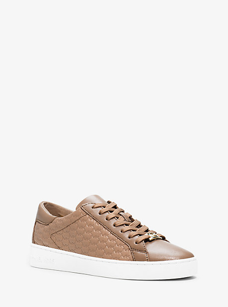 Baskets Colby en cuir avec logo en relief - KAKI FONCÉ(NATUREL) - Michael Kors