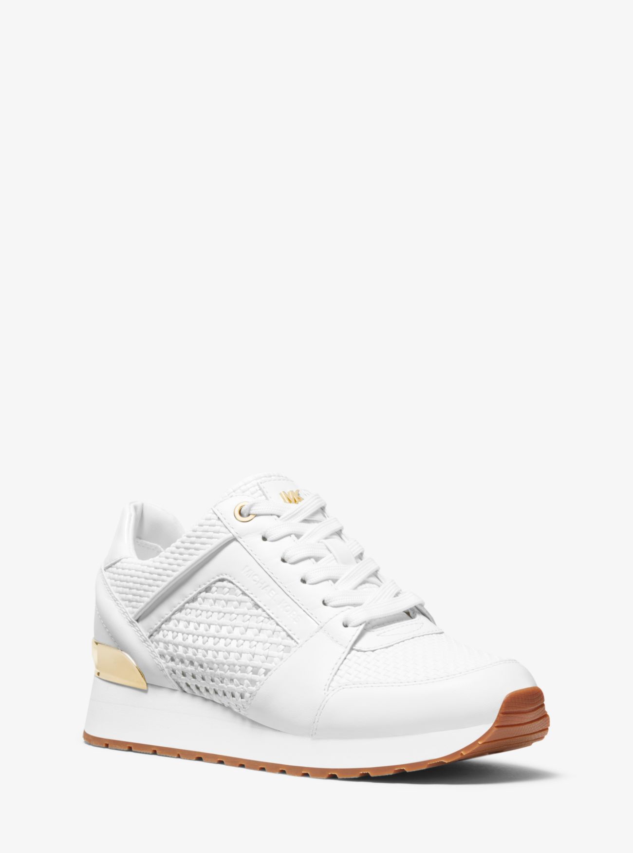 michael kors billie leather trainer