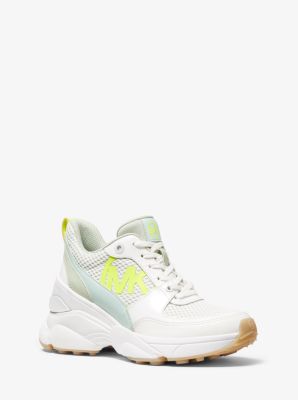 Basket Mickey en mélange de matières - ATOM GREEN - Michael Kors