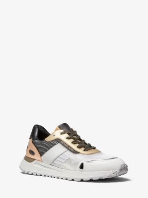 Basket Monroe en mélange de matières - Argenté Multi(ARGENT) - Michael Kors