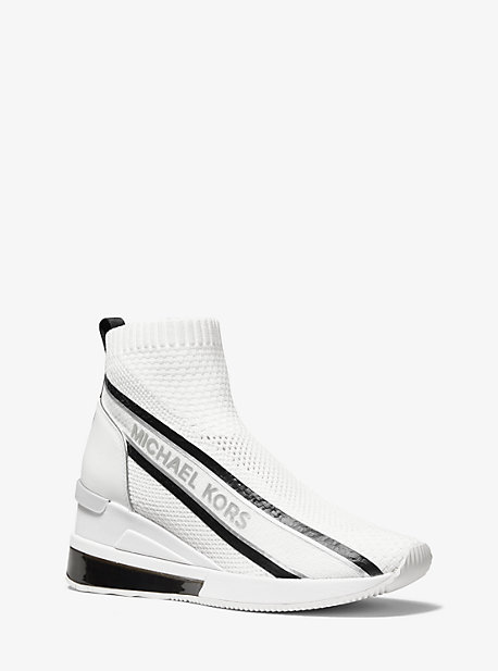 Basket Skyler Extreme effet chaussette en tricot extensible avec logo - BLANC/NOIR(BLANC) - Michael