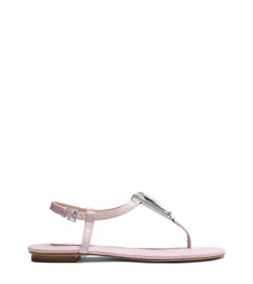 Hanne Embellished Snakeskin Sandal by Michael Kors