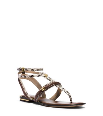 Halden Snakeskin Sandal by Michael Kors
