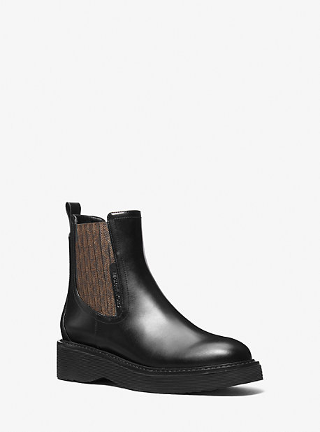 Michael Kors Miller Faux Leather Chelsea Boot In Brown