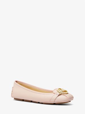 Michael Kors Fulton Faux Saffiano Leather Moccasin In Pink