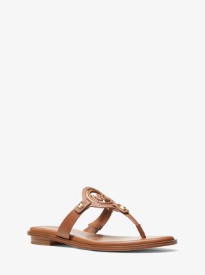 Kors Aubrey Cutout Michael Kors T Strap Sandals MICHAEL KORS