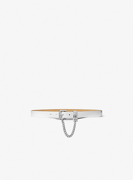 MK Chain Embellished Belt - Optic White - Michael Kors product