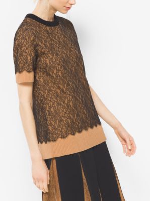 Image of Cashmere and Chantilly Lace T-Shirt