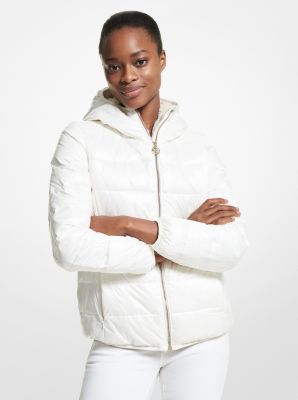 michael kors quilted satin puffer