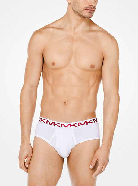 Michael Kors 3-pack Cotton Brief In White
