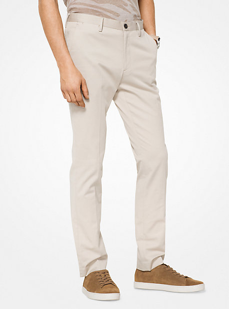 Pantalon chino en coton sergé coupe slim - Pierre(GRIS) - Michael Kors