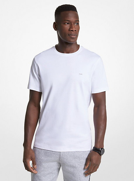 T-shirt ras du cou en coton - BLANC(BLANC) - Michael Kors