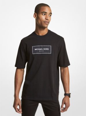 MK T-shirt in cotone con logo - Nero (Nero) - Michael Kors