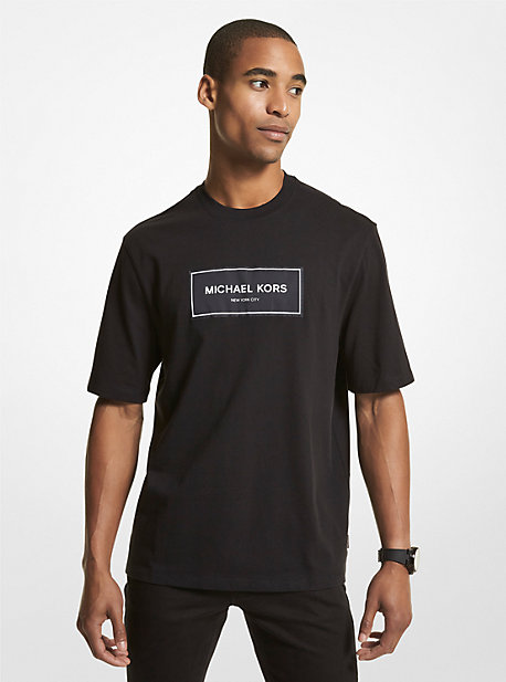 MK T-shirt in cotone con logo - Nero (Nero) - Michael Kors product