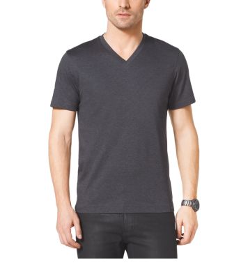 V-Neck Cotton T-Shirt by Michael Kors