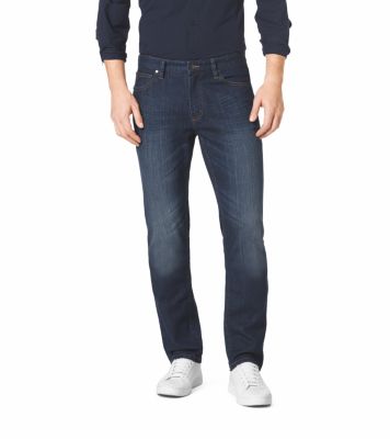 Tailored-Fit Stretch-Denim Jeans by Michael Kors