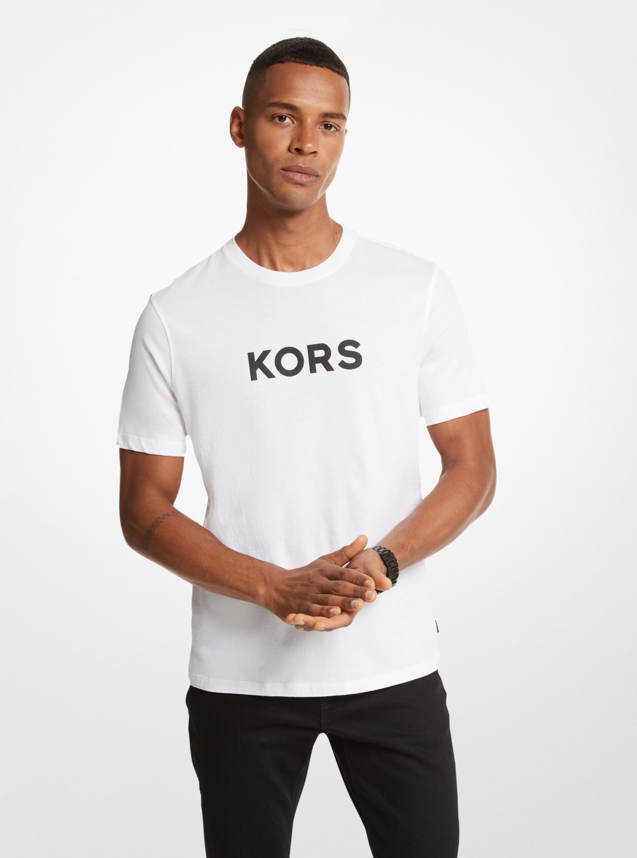 MKCamiseta de algodón con estampado KORS - Blanco(Blanco) - Michael Kors