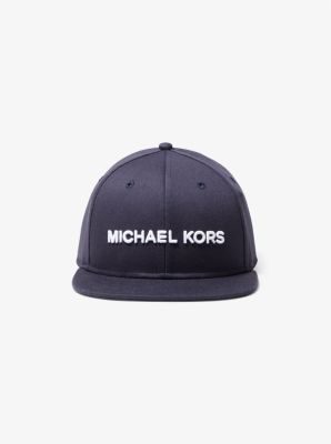 Michael Kors Embroidered Baseball Hat In Blue