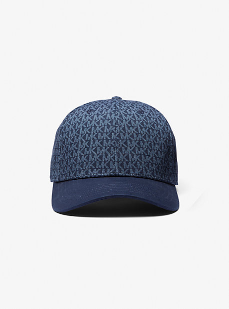 MK Logo Print Cotton Baseball Hat - Midnight - Michael Kors product