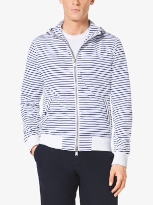 Striped Hooded Jacket by Michael Kors