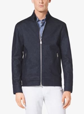 Zip-Front Stretch-Cotton Jacket by Michael Kors