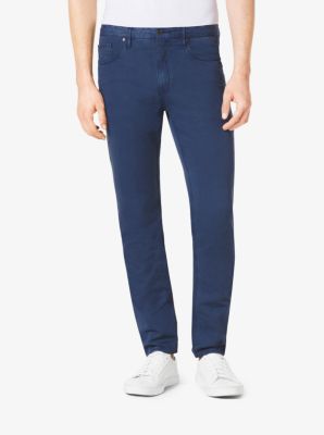 Tailored-Fit Cotton and Linen Jeans by Michael Kors