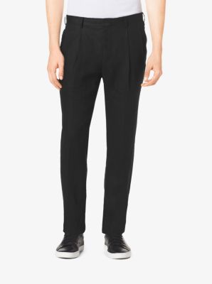 Pleated Linen Trousers by Michael Kors