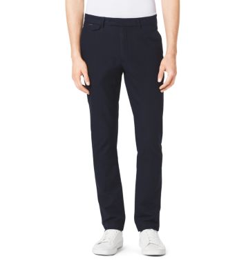 Slim-Fit Cotton and Linen Pants by Michael Kors