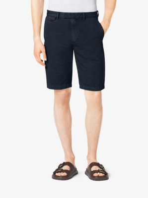 Slim-Fit Cotton and Linen Shorts by Michael Kors