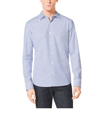 Tailored-Fit Check Cotton Shirt by Michael Kors