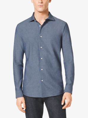 Slim-Fit Chambray Shirt by Michael Kors