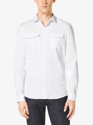 Slim-Fit Two-Pocket Shirt by Michael Kors