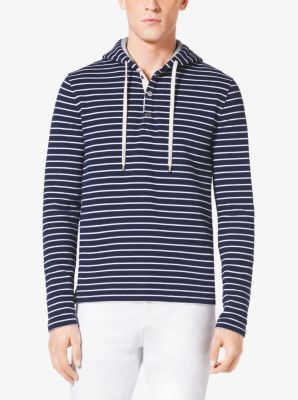 Mariner Striped Cotton Hoodie by Michael Kors