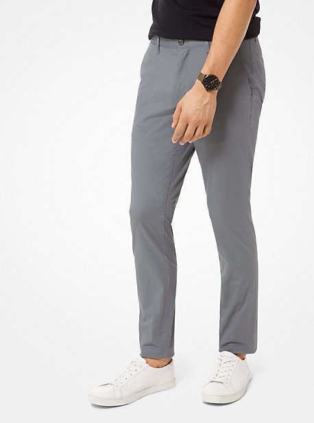 Pantalon chino skinny en coton extensible - TEMPÊTE(GRIS) - Michael Kors