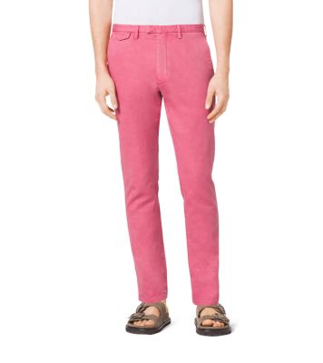 Slim-Fit Cotton and Linen Chinos by Michael Kors