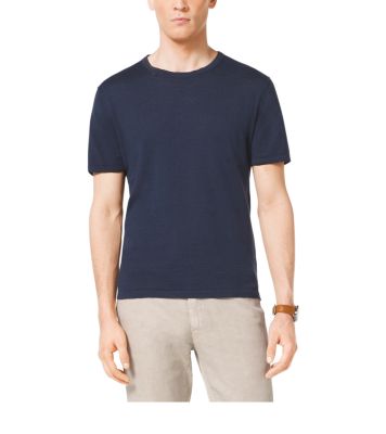 Linen and Cotton T-Shirt by Michael Kors