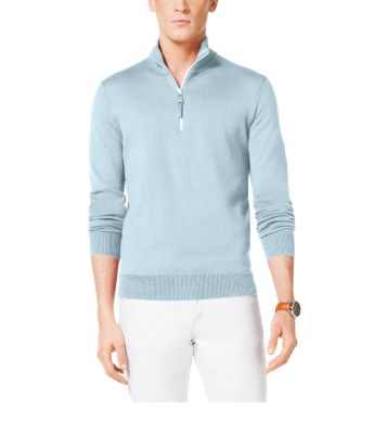 Half-Zip Cotton Pullover by Michael Kors