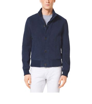 Suede Bomber Jacket by Michael Kors