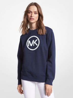 Michael Kors Unisex Mk Charm Crew In Blue