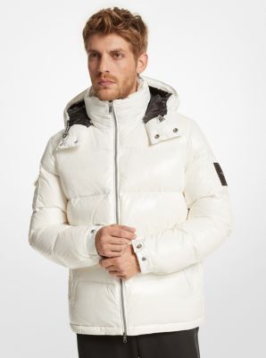 MK Northend Quilted Nylon Puffer Jacket - White - Michael Kors